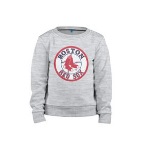 Детский свитшот хлопок с принтом Boston Red Sox в Санкт-Петербурге, 100% хлопок | круглый вырез горловины, эластичные манжеты, пояс и воротник | baseball | boston red sox | бейсбол | бостон | красные носки | ред сокс | спорт