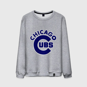 Мужской свитшот хлопок с принтом Chicago Cubs logotype в Санкт-Петербурге, 100% хлопок |  | baseball | chicago cubs bear | бейсбол | спорт | чикаго