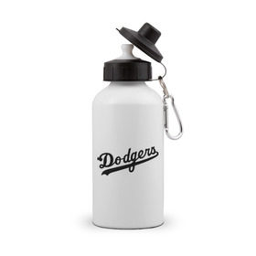 Бутылка спортивная с принтом Dodgers в Санкт-Петербурге, металл | емкость — 500 мл, в комплекте две пластиковые крышки и карабин для крепления | baseball | dodgers | los angeles dodgers | бейсбол | доджерс | лос анджелес доджерс | спорт