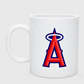Кружка с принтом Los Angeles Angels of Anaheim logo в Санкт-Петербурге, керамика | объем — 330 мл, диаметр — 80 мм. Принт наносится на бока кружки, можно сделать два разных изображения | baseball | los angeles angels of anaheim | бейсбол | спорт