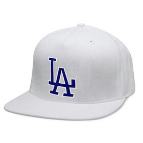 Кепка снепбек с прямым козырьком с принтом Los Angeles Dodgers logo в Санкт-Петербурге, хлопок 100% |  | baseball | la | los angeles dodgers | бейсбол | лос анджелес доджерс | спорт