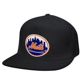 Кепка снепбек с прямым козырьком с принтом New York Mets в Санкт-Петербурге, хлопок 100% |  | baseball | mets | new york mets | бейсбол | нью йорк метс | спорт