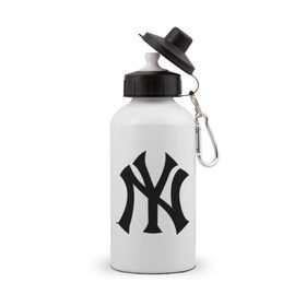 Бутылка спортивная с принтом New York Yankees в Санкт-Петербурге, металл | емкость — 500 мл, в комплекте две пластиковые крышки и карабин для крепления | baseball | new york yankees | бейсбол | нью йорк янкиз | спорт | янки