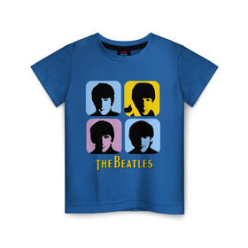 Детская футболка хлопок с принтом The Beatles pop art в Санкт-Петербурге, 100% хлопок | круглый вырез горловины, полуприлегающий силуэт, длина до линии бедер | beatles | the beatles | the beatles pop art | бителс