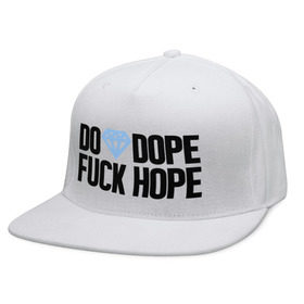 Кепка снепбек с прямым козырьком с принтом Do Dope Fuck Hope в Санкт-Петербурге, хлопок 100% |  | diamond | dope | swag | сваг | свог | свэг