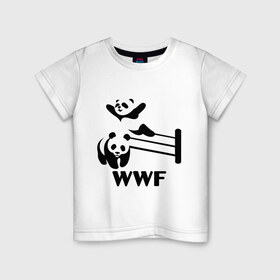 Детская футболка хлопок с принтом wwf Wrestling Challenge в Санкт-Петербурге, 100% хлопок | круглый вырез горловины, полуприлегающий силуэт, длина до линии бедер | wrestling challenge | wwf | wwf wrestling challenge