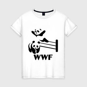 Женская футболка хлопок с принтом wwf Wrestling Challenge в Санкт-Петербурге, 100% хлопок | прямой крой, круглый вырез горловины, длина до линии бедер, слегка спущенное плечо | wrestling challenge | wwf | wwf wrestling challenge