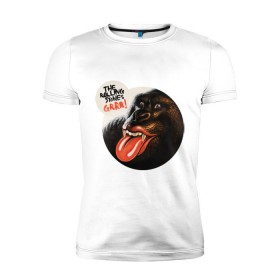 Мужская футболка премиум с принтом The Rolling stones GRRR! в Санкт-Петербурге, 92% хлопок, 8% лайкра | приталенный силуэт, круглый вырез ворота, длина до линии бедра, короткий рукав | Тематика изображения на принте: rolling stones