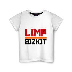 Детская футболка хлопок с принтом Limp Bizkit (2) в Санкт-Петербурге, 100% хлопок | круглый вырез горловины, полуприлегающий силуэт, длина до линии бедер | Тематика изображения на принте: rock | лимп бизкит | рок группа | рок музыка