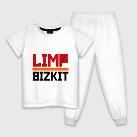 Детская пижама хлопок с принтом Limp Bizkit (2) в Санкт-Петербурге, 100% хлопок |  брюки и футболка прямого кроя, без карманов, на брюках мягкая резинка на поясе и по низу штанин
 | rock | лимп бизкит | рок группа | рок музыка