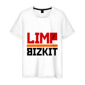 Мужская футболка хлопок с принтом Limp Bizkit (2) в Санкт-Петербурге, 100% хлопок | прямой крой, круглый вырез горловины, длина до линии бедер, слегка спущенное плечо. | Тематика изображения на принте: rock | лимп бизкит | рок группа | рок музыка