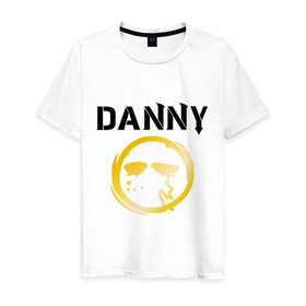 Мужская футболка хлопок с принтом Danny (HU) в Санкт-Петербурге, 100% хлопок | прямой крой, круглый вырез горловины, длина до линии бедер, слегка спущенное плечо. | danny | hollywood undead | дени | денни | маска danny | реп | рок реп