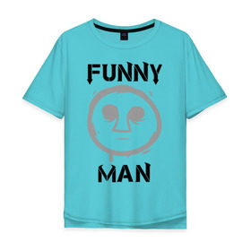 Мужская футболка хлопок Oversize с принтом Funny Man (HU) в Санкт-Петербурге, 100% хлопок | свободный крой, круглый ворот, “спинка” длиннее передней части | funny man | hollywood undead | забавный парень