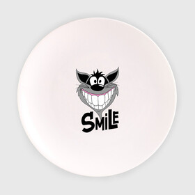 Тарелка с принтом Улыбка Smile в Санкт-Петербурге, фарфор | диаметр - 210 мм
диаметр для нанесения принта - 120 мм | smile | волк | смайл | смайлик | улыбка
