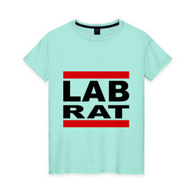 Женская футболка хлопок с принтом Lab Rat в Санкт-Петербурге, 100% хлопок | прямой крой, круглый вырез горловины, длина до линии бедер, слегка спущенное плечо | banksy | бенкси | бэнкси | графити | граффити | стрит арт | стритарт