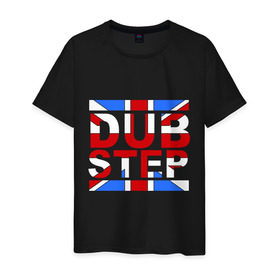 Мужская футболка хлопок с принтом DubStep Great Britain в Санкт-Петербурге, 100% хлопок | прямой крой, круглый вырез горловины, длина до линии бедер, слегка спущенное плечо. | dub step | dubstep | британский флаг | дабстеп | дапстеп | музыка
