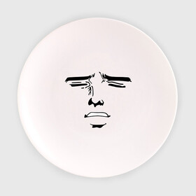 Тарелка 3D с принтом Лицо в стиле аниме в Санкт-Петербурге, фарфор | диаметр - 210 мм
диаметр для нанесения принта - 120 мм | Тематика изображения на принте: anime | брови | глаза | нос | рот