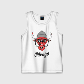 Детская майка хлопок с принтом Chicago swag в Санкт-Петербурге,  |  | chicago bulls | swag | swag style | буйвол | бык | одежда сваг | сваг | сваг стиль | свег | свог | свэг | чикаго | чикаго булз