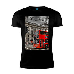 Мужская футболка премиум с принтом Улицы Лондона в Санкт-Петербурге, 92% хлопок, 8% лайкра | приталенный силуэт, круглый вырез ворота, длина до линии бедра, короткий рукав | Тематика изображения на принте: лондон