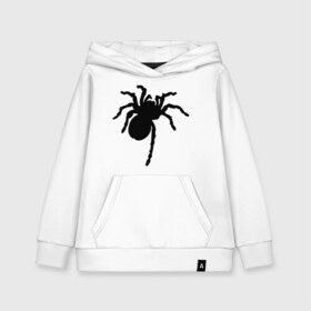 Детская толстовка хлопок с принтом Паук (spider) в Санкт-Петербурге, 100% хлопок | Круглый горловой вырез, эластичные манжеты, пояс, капюшен | насекомые | паутина | паучок | черная вдова | черный паук