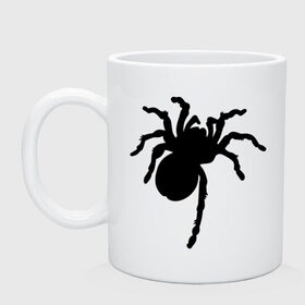 Кружка с принтом Паук (spider) в Санкт-Петербурге, керамика | объем — 330 мл, диаметр — 80 мм. Принт наносится на бока кружки, можно сделать два разных изображения | насекомые | паутина | паучок | черная вдова | черный паук
