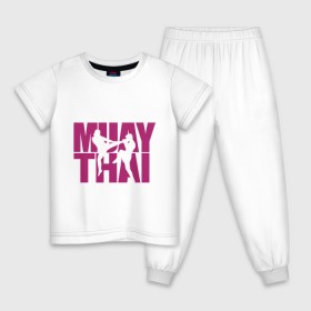 Детская пижама хлопок с принтом Muay thai в Санкт-Петербурге, 100% хлопок |  брюки и футболка прямого кроя, без карманов, на брюках мягкая резинка на поясе и по низу штанин
 | муай тай