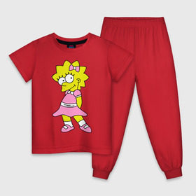 Детская пижама хлопок с принтом Лиза милашка в Санкт-Петербурге, 100% хлопок |  брюки и футболка прямого кроя, без карманов, на брюках мягкая резинка на поясе и по низу штанин
 | liza | simpsons | мультики | мультфильмы | симпсоны