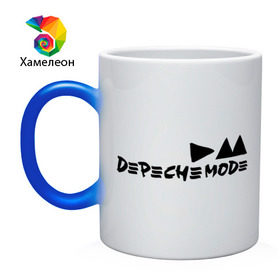 Кружка хамелеон с принтом Depeche mode (9) в Санкт-Петербурге, керамика | меняет цвет при нагревании, емкость 330 мл | Тематика изображения на принте: depeche | depeche mode | mode | депеш мод | дипиш мод | музыка | рок группа