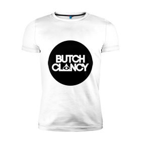 Мужская футболка премиум с принтом Butch Clancy в Санкт-Петербурге, 92% хлопок, 8% лайкра | приталенный силуэт, круглый вырез ворота, длина до линии бедра, короткий рукав | club | dance | electronic | клуб | клубная музыка | клубняк | электронная музыка