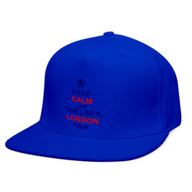 Кепка снепбек с прямым козырьком с принтом keep calm I am Chelsea London fan в Санкт-Петербурге, хлопок 100% |  | лондон