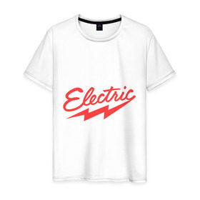 Мужская футболка хлопок с принтом Electric Ray в Санкт-Петербурге, 100% хлопок | прямой крой, круглый вырез горловины, длина до линии бедер, слегка спущенное плечо. | 