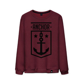 Мужской свитшот хлопок с принтом Anchor Shield в Санкт-Петербурге, 100% хлопок |  | anchor shield | анкор | море | морская тема | моряк | якорь | яхтклуб