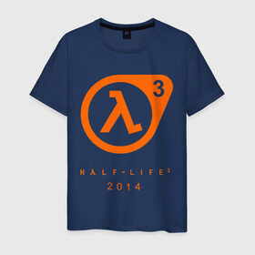 Мужская футболка хлопок с принтом Half - life 3 в Санкт-Петербурге, 100% хлопок | прямой крой, круглый вырез горловины, длина до линии бедер, слегка спущенное плечо. | компьютерные игры