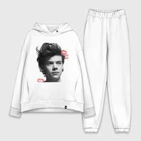 Женский костюм хлопок Oversize с принтом Harry Styles в Санкт-Петербурге,  |  | 1d | keep calm | music | one direction | гарри стайлс