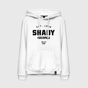 Мужская толстовка хлопок с принтом Shady records в Санкт-Петербурге, френч-терри, мягкий теплый начес внутри (100% хлопок) | карман-кенгуру, эластичные манжеты и нижняя кромка, капюшон с подкладом и шнурком | Тематика изображения на принте: хип хоп