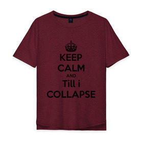 Мужская футболка хлопок Oversize с принтом Till i collapse в Санкт-Петербурге, 100% хлопок | свободный крой, круглый ворот, “спинка” длиннее передней части | хип хоп