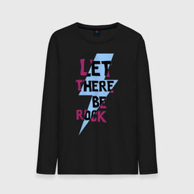 Мужской лонгслив хлопок с принтом Let there be rock в Санкт-Петербурге, 100% хлопок |  | Тематика изображения на принте: acdc | rock | блюз рок | рок | рок группа | рок н ролл | хард рок | эйсидиси