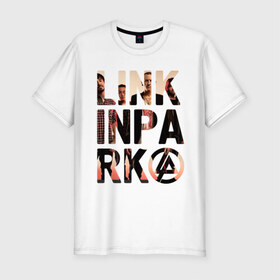 Мужская футболка премиум с принтом Linkin Park в Санкт-Петербурге, 92% хлопок, 8% лайкра | приталенный силуэт, круглый вырез ворота, длина до линии бедра, короткий рукав | linkin park | rock | альтернативный метал | альтернативный рок | линкин парк | ню метал | рок | рэпкор | электроник рок