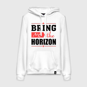 Женская толстовка хлопок с принтом Bring me the horizon в Санкт-Петербурге, френч-терри, мягкий теплый начес внутри (100% хлопок) | карман-кенгуру, эластичные манжеты и нижняя кромка, капюшон с подкладом и шнурком | bmth | bring me the horizon | hardcore | kubana 2014 | rock | дэткор | музыка | рок | рок группы