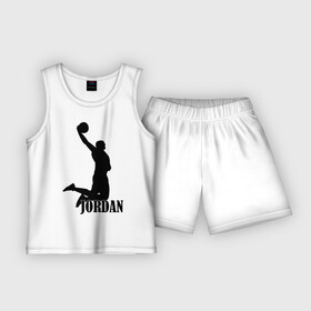 Детская пижама с шортами хлопок с принтом Michael Jordan. в Санкт-Петербурге,  |  | Тематика изображения на принте: basketball | баскетбол | джордан | майкл джордан | спорт