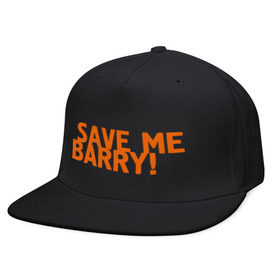 Кепка снепбек с прямым козырьком с принтом Save me, Barry! в Санкт-Петербурге, хлопок 100% |  | misfits