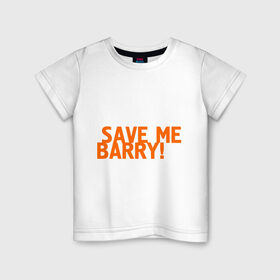Детская футболка хлопок с принтом Save me, Barry! в Санкт-Петербурге, 100% хлопок | круглый вырез горловины, полуприлегающий силуэт, длина до линии бедер | Тематика изображения на принте: misfits