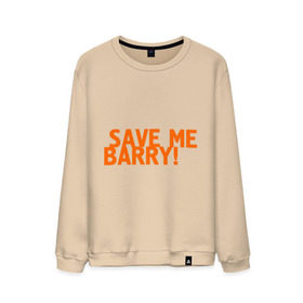 Мужской свитшот хлопок с принтом Save me, Barry! в Санкт-Петербурге, 100% хлопок |  | Тематика изображения на принте: misfits