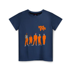 Детская футболка хлопок с принтом Misfits в Санкт-Петербурге, 100% хлопок | круглый вырез горловины, полуприлегающий силуэт, длина до линии бедер | misfits