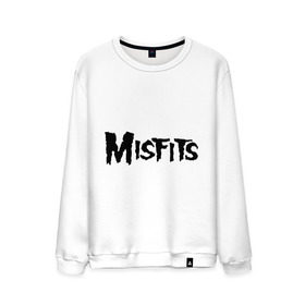 Мужской свитшот хлопок с принтом Misfits logo в Санкт-Петербурге, 100% хлопок |  | misfits