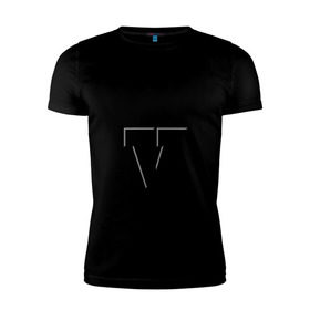 Мужская футболка премиум с принтом GTA 5 в Санкт-Петербурге, 92% хлопок, 8% лайкра | приталенный силуэт, круглый вырез ворота, длина до линии бедра, короткий рукав | five | grand theft auto | gta | gta 5 | logo | гта | гта пять | лого | логотип