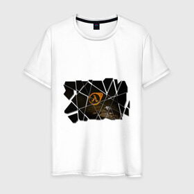 Мужская футболка хлопок с принтом Half-Life 3 (2) в Санкт-Петербурге, 100% хлопок | прямой крой, круглый вырез горловины, длина до линии бедер, слегка спущенное плечо. | компьютерные игры