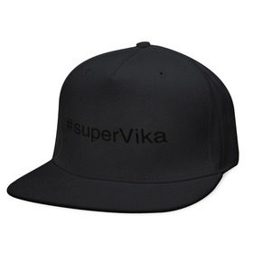 Кепка снепбек с прямым козырьком с принтом #superVika в Санкт-Петербурге, хлопок 100% |  | вика | виктория | имена с хэш тегами | супер