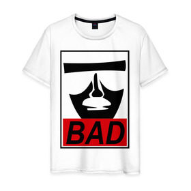 Мужская футболка хлопок с принтом Breaking Bad в Санкт-Петербурге, 100% хлопок | прямой крой, круглый вырез горловины, длина до линии бедер, слегка спущенное плечо. | bad | breaking bad | во все тяжкие