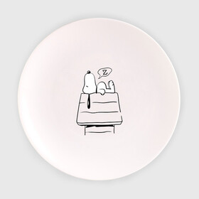 Тарелка с принтом Спящий Снупи в Санкт-Петербурге, фарфор | диаметр - 210 мм
диаметр для нанесения принта - 120 мм | Тематика изображения на принте: snoopy | домик | мультфильм | снупи | собака | спящий снупи